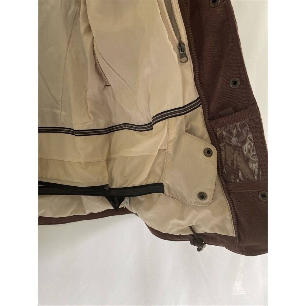 Burton DRYRIDE Jacket Snowboarding Ski Coat Brown Corduroy Women's‎ Size S - Picture 11 of 14